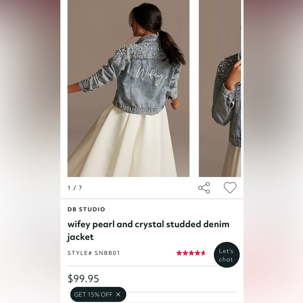 David’s Bridal “Wifey” Jacket